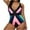 Womens Multicolor Bikinis Swimsuits, variant on HAPIMO Women's One-Piece Swimsuit Geometry Print Beachwear Pleated Belly Bathing Suit Plus Size Swimwear Sets Summer Seaside Clothes for Girls Sales Multicolor XL