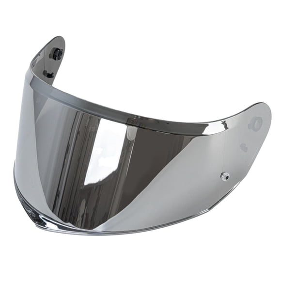 Visera de casco con lente protectora, fácil de instalar y antiarañazos para LS2 Plateado
