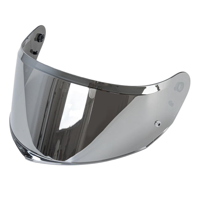 Visera de casco con lente protectora, fácil de instalar y antiarañazos para LS2 Plateado