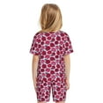 thumbnail image 3 of JUNZAN Rose Flowers for Boys Girls Pajama Sets Toddler Sleepwear Summer Jammies 2pcs PJs, 3 of 7
