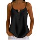 thumbnail image 2 of Neewe Women's Zipper V-Neck Sleeveless Summer Tops Business Casual Work Tunic Tank Tops Dressy Blouse Shirt, 2 of 8