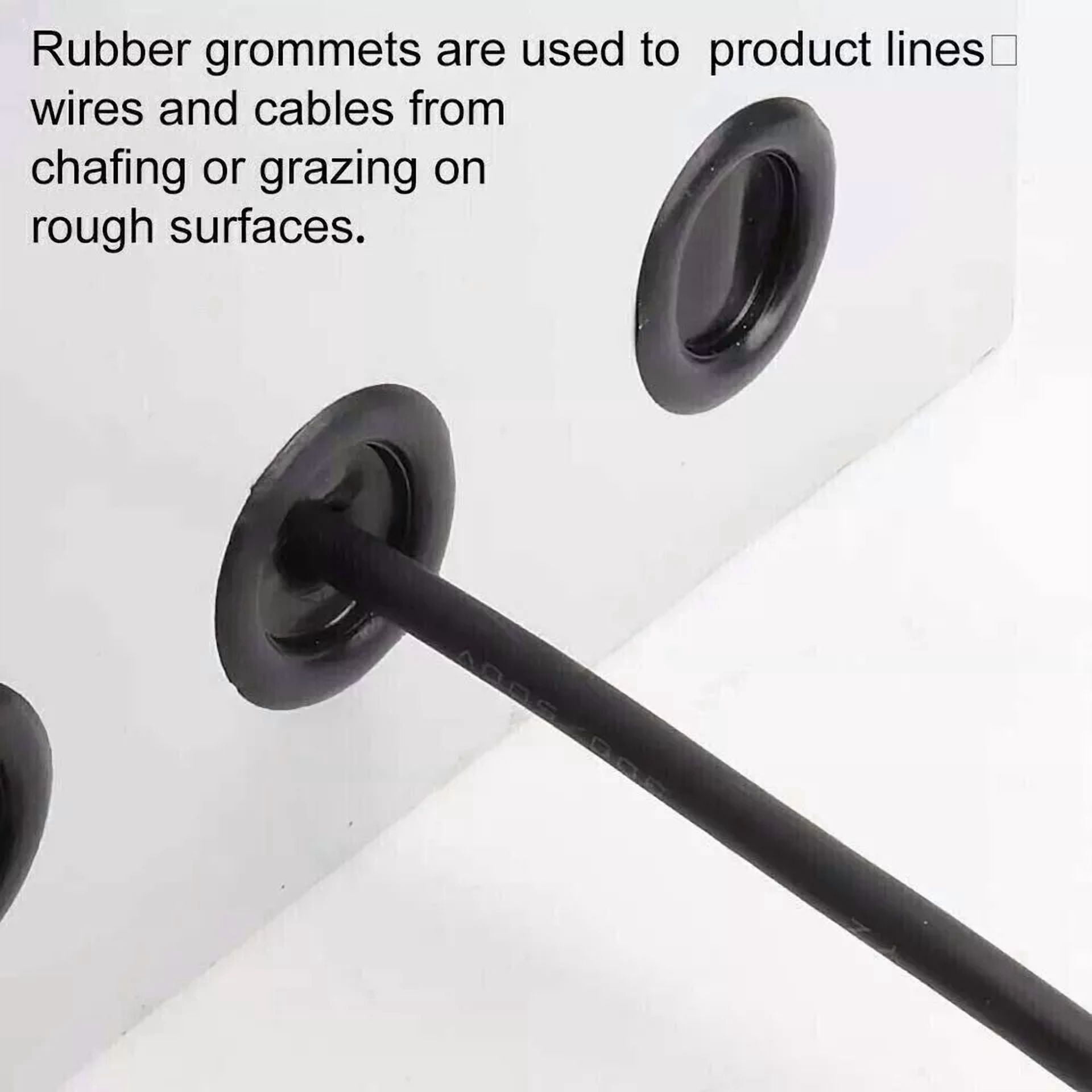 CIRCLE- 170Pcs Rubber Grommet Electrical Wiring Gasket Assortment Firewall Hole Plug Kit