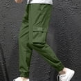 thumbnail image 4 of Zekutng Cargo Pants for Men Drawstring Ankle Cuffed Casual Jogger Pants,Sizes L-5XL, 4 of 6