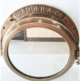 thumbnail image 5 of Antique Brown 16” Nautical Ship Porthole Mirror | Handmade Working Canal Boat Porthole | Bathroom & Home Wall Décor, 5 of 5