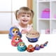 thumbnail image 1 of 1 Juego de 10 piezas de madera rusa anidada muñeca pintura a mano chica azul Matryoshka Craft Likrtyny juguetes de los niños, 1 of 9