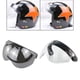thumbnail image 1 of Reemplazo de Lente de Visera Abatible Hacia Abajo DYNWAVEMX 2 Piezas para Cascos de Motocicleta de 3 Botones, 1 of 8