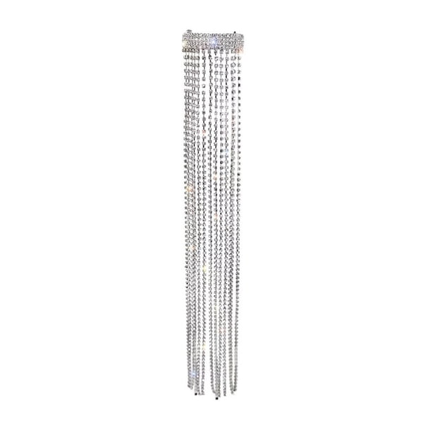 EeaseMX Extensión de cabello trenzado con borlas y clip de cadena de cuentas, tocados de cola de caballo con trenza sucia
