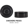 thumbnail image 4 of RADICALn Checkers Board Game 15 Inches Black and White Handmade Marble 2 Player Tournament Checker Set - Portable Table Draughts Kids Board Games Sets, 4 of 6