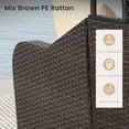 thumbnail image 2 of Gymax Outdoor PE Rattan Daybed w/ Retractable Canopy Soft Cushions & Extra Pillows, 2 of 5
