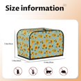 thumbnail image 5 of Fotbe White Polka Dot Sunflower for Two Slice Toaster Cover, Fingerprint Protector, Super Soft Appliance Cover And Dust Cover,Bread Dust Cover & Fingerprint Protection, 5 of 7