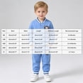 thumbnail image 4 of KPOPLK Fall Baby Boy Clothes 6 9 12 18 24 Months 2T 3T Winter 2 Piece Long Sleeve Button Down Shirts and Pants Trendy Boys Outfits Set Blue Size 2-3 Years, 4 of 9