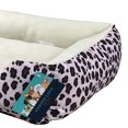 thumbnail image 2 of Harper Lane Monaco Rectangular Plush Pet Bed, Leopard, 2 of 3