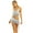 Silver, variant on Women's Belly Dance Costume Shiny Sequin Bra Tassel Top with Hip Scarf Wrap Skirts Rose One Size