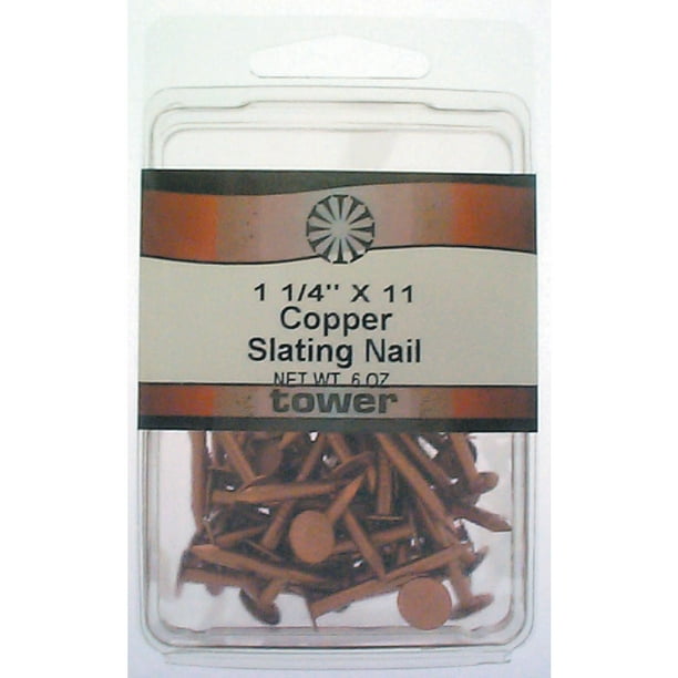 Maze Nails 6D 2 in. Slate Polished Copper Nail Flat Head 1 lb Maze Nails 6D 2 in. Slate Polished Copper Nail Flat Head 1 lb