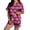 C255/Grey, variant on XIYON Halloween Pajamas Women Pumpkin Short Sleeve Sleepwear 2 Piece Button Down Top and Shorts Pajama Set Cozy Loungewear Fashion Clothes