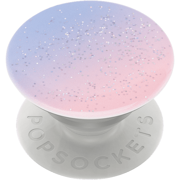 PopSockets Premium Grip with Swappable Top for Cell Phones, PopGrip Glitter Morning Haze