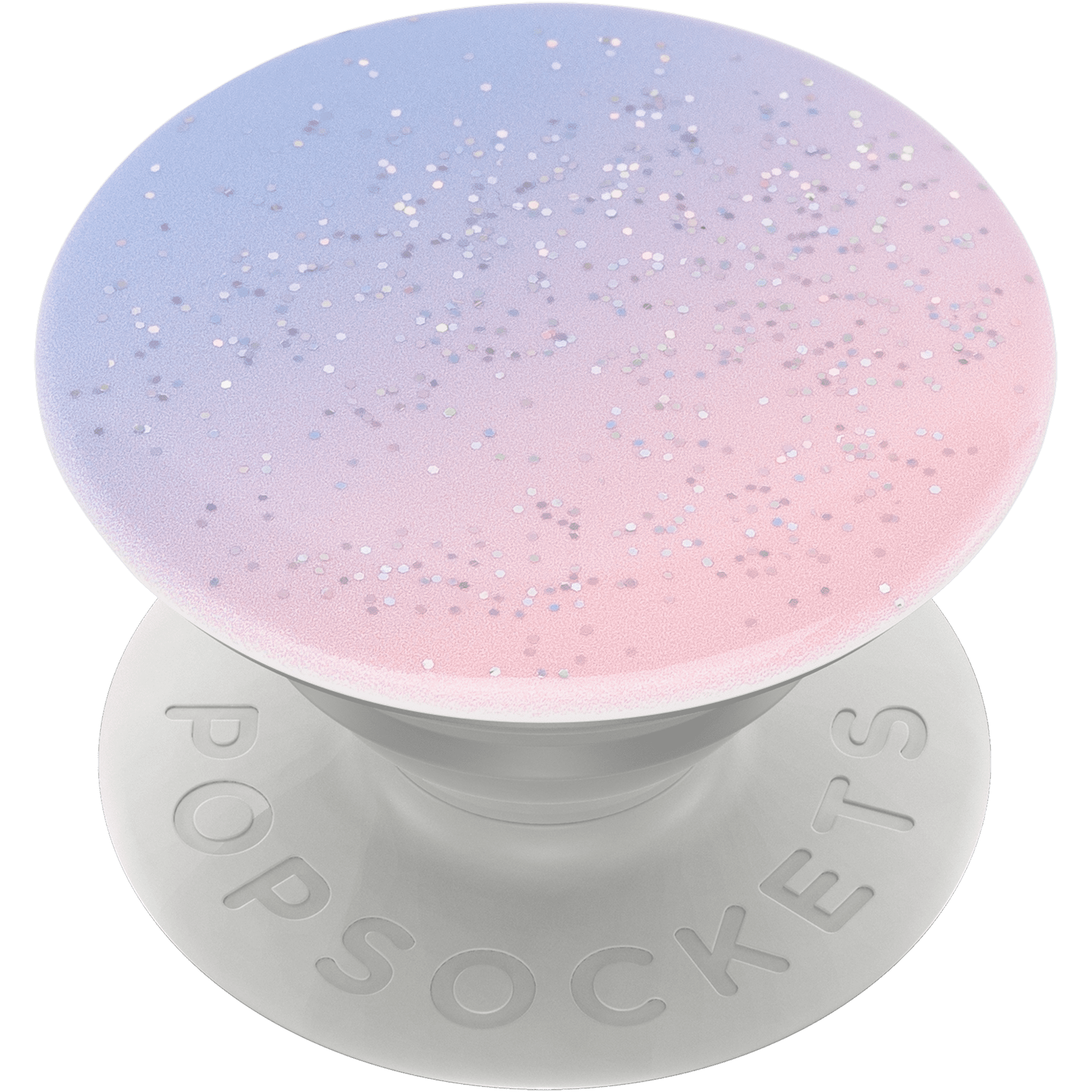 PopSockets Premium Grip with Swappable Top for Cell Phones, PopGrip Glitter Morning Haze