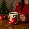 thumbnail image 6 of Hometravel Vintage Christmas Coffee Mug, Handcrafted Resin Holiday Theme Cup, Festive Drinkware for Office, Home, Seasonal Beverages, 6 of 9