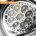 thumbnail image 3 of Pair Round LED Fog Lights for Nissan Versa 2012-2019, 55W 6000K White Off-Road Lamps Black Front Bumper LED Fog Lights, 3 of 11