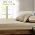 thumbnail image 4 of Microfiber 2 Twin Fitted Bottom Bed Sheets (2-Pack) 1800 Ultra Soft and Comfy - 39" x 75" Great for Kids Room, Bunk Beds, Dorms, Camps, Twin Beds (Twin, Beige), 4 of 11