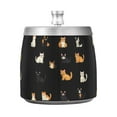 thumbnail image 7 of Yayeee Ashtray with Lid for Cigarette Smokeless Stainless Steel Home Ash Holder, Pixel Cat, 7 of 7