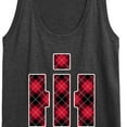 thumbnail image 3 of International Harvester Buffalo Plaid - Women's Racerback Tank Top, 3 of 7