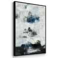 thumbnail image 3 of Black & Blue Framed Premium Gallery Wrapped Canvas - Ready to Hang - 25 x 37 - Black Floating Frame, 3 of 9