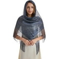 thumbnail image 2 of YooGuoGuo Sparkling Shawls and Wraps for Evening Dresses Silky Scarf for Wedding Bridesmaid Scarves Formal Shawl Headscarf, 2 of 9