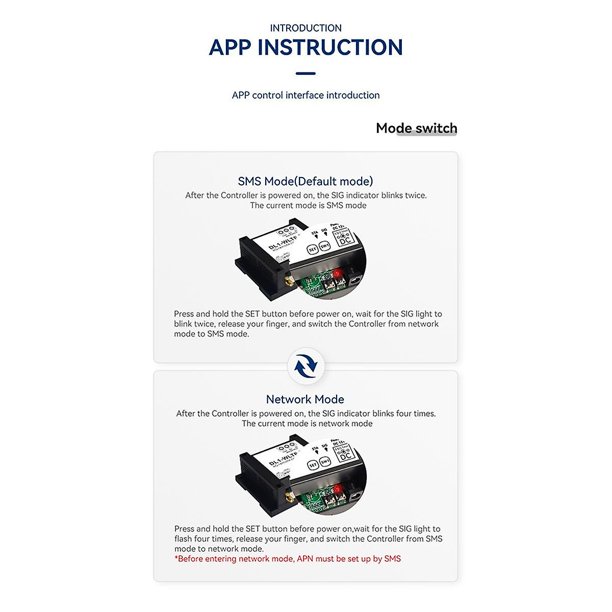 Smart 4G LTE Remote Relay Controller – DL1-WLTE-T With 30A ON/Off Switch, Sensor Dial, SMS/Web/APP Control (ABS, Black)