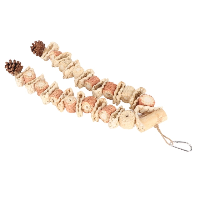 Bird Chew Toy, Foraging Toys Easy Installation Bird Hanging Chewing Toys with Convenient Hook Block Chewing Bird Toys for Cockatiel Conure African Grey