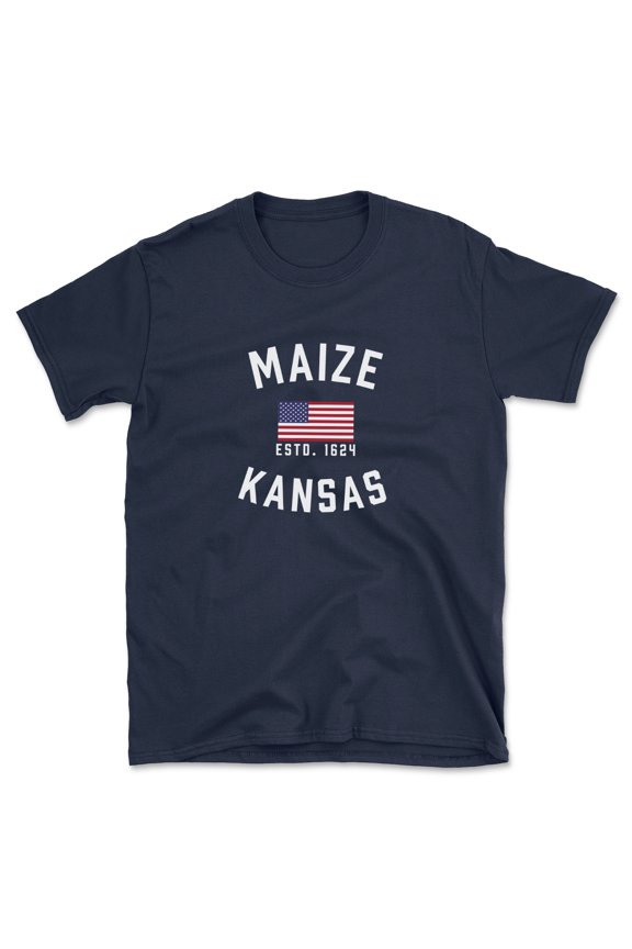 Maize Kansas Patriot Men's Cotton T-Shirt