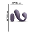 thumbnail image 5 of Secrets Maple Rechargeable G-Spot Vibrator with Remote Control, Purple, 5 of 5