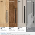 thumbnail image 3 of Amerock Cowrie 12-5/8 inch (320mm) Center-to-Center Matte Black Cabinet Pull, 3 of 6