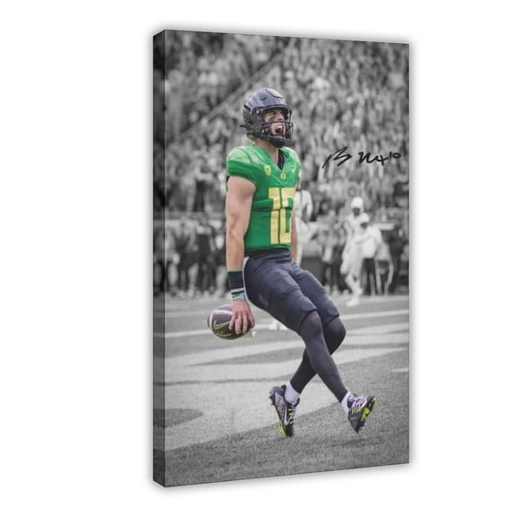 American Football Bo Nix Posters Sports Star5 Canvas Poster
