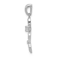 thumbnail image 2 of Real 14kt White Gold 1/20ct. Diamond Cross Pendant; for Adults and Teens; for Women and Men, 2 of 4