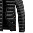 thumbnail image 6 of qelini Mens Puffer Jacket Long Sleeve Coats Hooded Zip up Quilted Jackets Casual Winter Outerwear with Pockets, 6 of 8