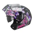 thumbnail image 4 of Casco Ghira Gh1000 Negro Rosa Flora Abatible Svs rosa M, 4 of 5