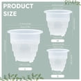 thumbnail image 5 of Fymlhomi 3 Pieces Clear Orchid Pot with Holes, 4 Inch Plastic Orchid Pots Breathable Slotted Flower Planter for Garden, Home, Indoor, Outdoor, 5 of 7