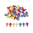 thumbnail image 1 of Miangastore 50Pcs Wood Cross Pendant For Diy Accessories And Jewelry Components In Multi, 1 of 9