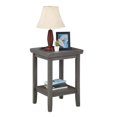 thumbnail image 3 of Convenience Concepts Table d'Appoint Ledgewood avec Étagère en Finition Bois Gris, 3 of 5