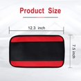 thumbnail image 2 of LAICAIW Four Seasons Universal Armrest Box Mat, Carbon Fiber Leather Embossing, Waterproof Armrest Cover Center Console Mat, Car Armrest Seat Cover (Red), 2 of 7