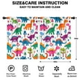 thumbnail image 2 of Blackout Kids Curtains,Cute Dinosaur Pattern Childrens Insulated Curtains Set Of 2,Bedroom Essentials,Toddler Room Decor 42x54in(106x137cm), 2 of 4