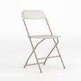 thumbnail image 1 of Flash Furniture Hercules Series Premium Beige Plastic Folding Chair, 1 of 9