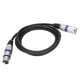 thumbnail image 5 of Cable XLR Macho A Hembra, XLR Macho A Hembra Cable De Sonido Plug And Play Carcasa De aleación De Zinc De 3 Pines Plata Negro Para Amplificadores De Potencia Para Estudios, 5 of 7