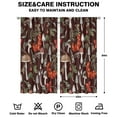 thumbnail image 2 of Mushroom Curtains-Blackout Curtains Bedroom Decor Living Room Darkening Grommet Window Drapes 2 Panels Set 42x84 inch, 2 of 2