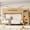 Natural + MDF + Pine + Twin XL Over Queen, variant on Twin/Twin XL over Full Bunk Bed, Solid Wood, Wardrobe & Climbing Wall