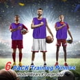 thumbnail image 5 of Scrimmage Training Vest 25x17" Soccer Jersey Sport Team Pinnies, Purple 6 Pack, 5 of 7
