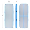 thumbnail image 4 of 20ft Air Track Exercise Mat for Home & Outdoor Gymnastics Yoga & More Gray/Blue With Pump (Four pump nozzles), 4 of 11