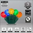 thumbnail image 3 of 70 G12 Multicolor Ball Lights, 24 ft LED Christmas Lights Multicolor String Lights Globe Christmas Lights Indoor-Outdoor Christmas String Lights for Bedroom Globe String Lights, 3 of 7