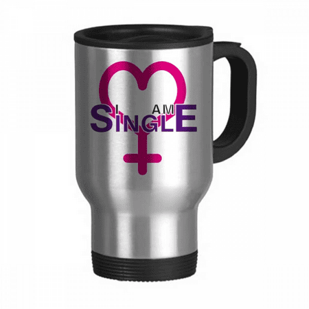 

Identity Status Single Women Travel Mug Flip Lid Stainless Steel Cup Car Tumbler Thermos